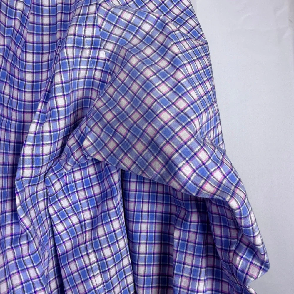Polo Ralph Lauren Mens XL Plaid Button Down Shirt Blue Pink White Long Sleeve
